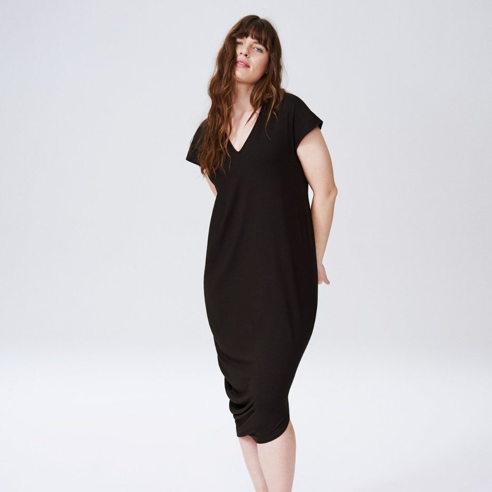 Universal Standard Geneva Dress in Black 2XS 6-8